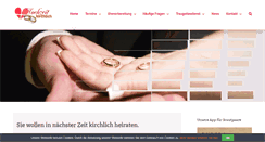 Desktop Screenshot of hochzeit-kirchlich.de